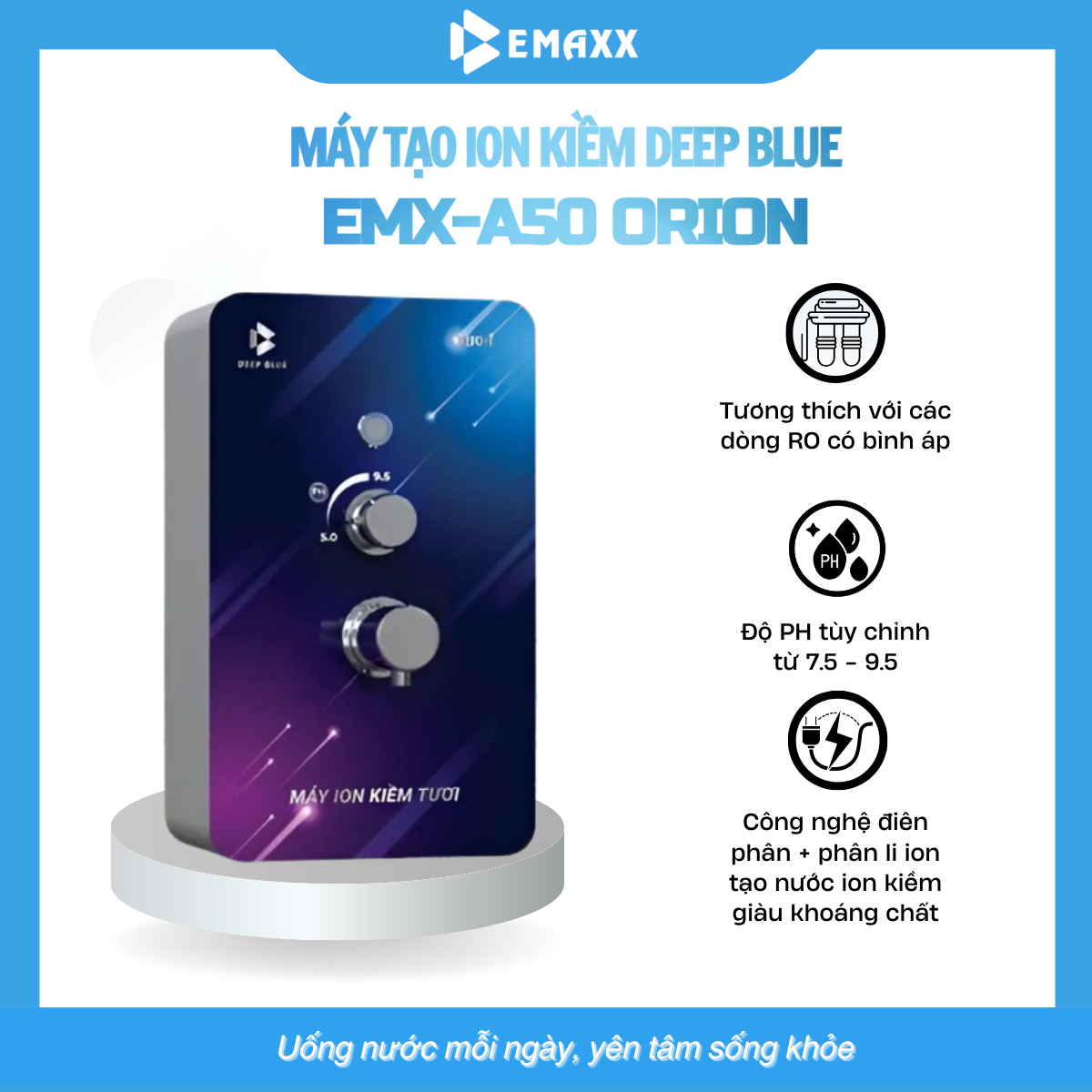 Máy Tạo Ion Kiềm EMX-A50 ORION